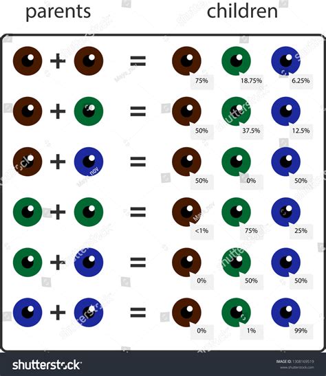 Parental Eye Color Chart