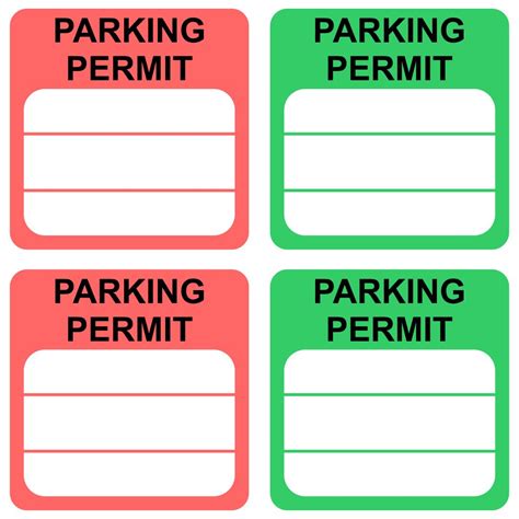 Parking Permit Template