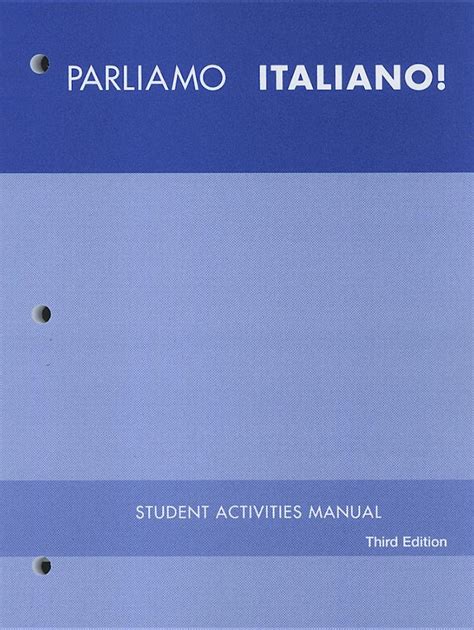 Parliamo italiano  Activities Manual Kindle Editon