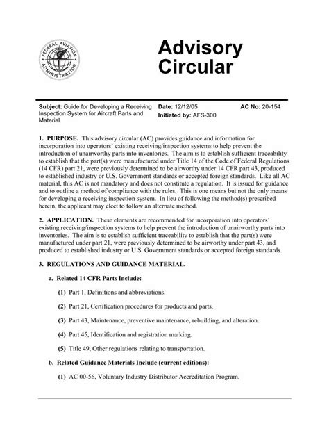 Part 21.9 Advisory Circular: A Comprehensive Guide