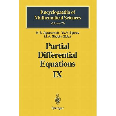 Partial Differential Equations IX Elliptic Boundary Value Problems PDF