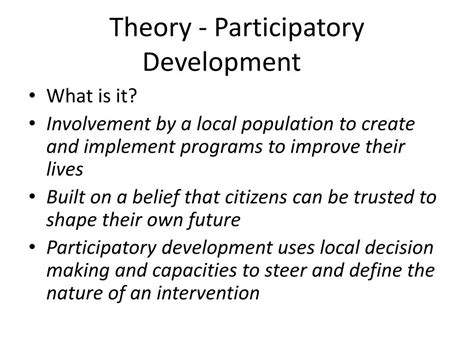 Participatory Local Social Development An Emerging Discipline 1st Edition Doc
