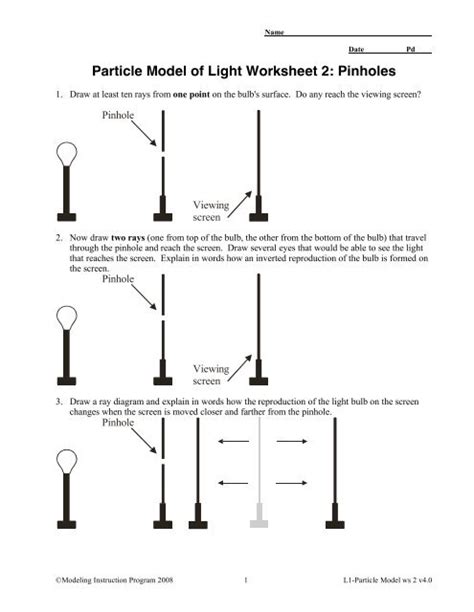 Particle Model Of Light 2 Pinholes Answers Kindle Editon