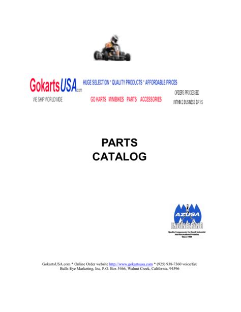 Parts Catalog - Gokarts Usa - Clutch Go Kart Ebook PDF