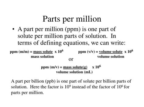 Parts Per Million to Milligrams: A Comprehensive Conversion Guide