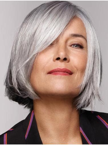 Party Wigs 10" Grey Salt And Pepper Straight Wigs VS 2025