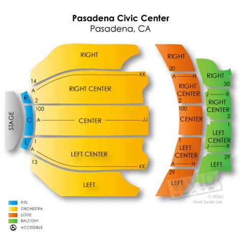 Pasadena Civic Auditorium Seating Chart