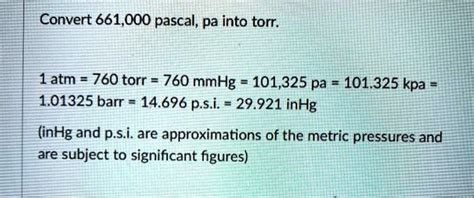 Pascal to inHg: A Comprehensive Guide