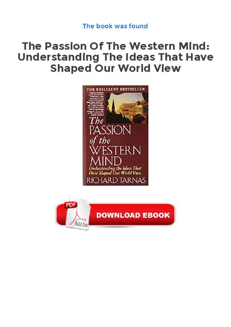 Passion Of The Western Mind Pdf Kindle Editon