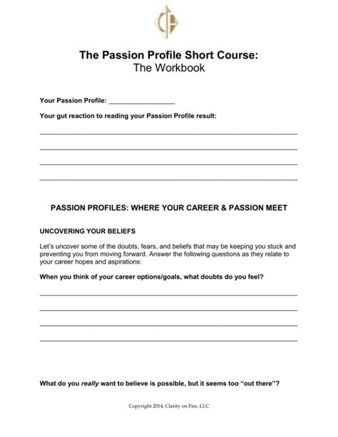 Passion Profiles: