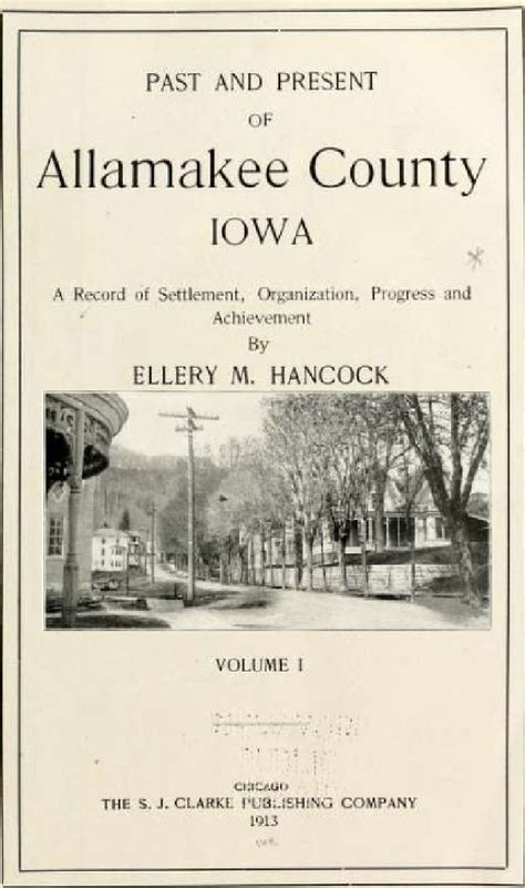 Past and Present of Allamakee County PDF