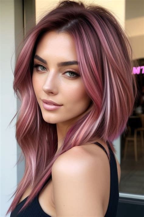 Pastel Pink and Brown Hair: A Soft and Dreamy Combination