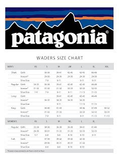 Patagonia Wader Size Chart