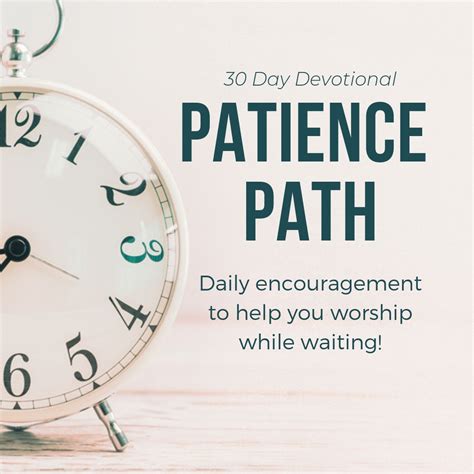 Patience 30 Day Devotional Reader