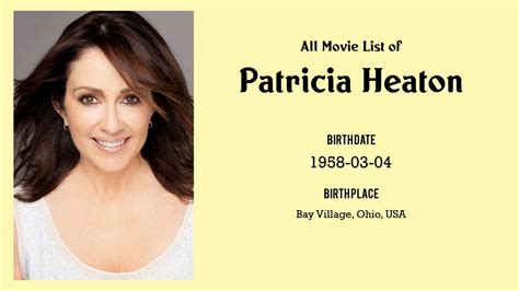 Patricia Heaton's Filmography