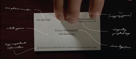 Patrick Bateman's Business Card: A Symbol of Wall Street Success and Greed