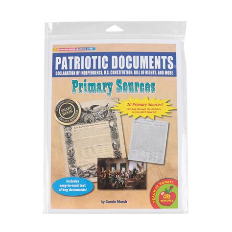 Patriotic Documents Primary Sources Pack 20