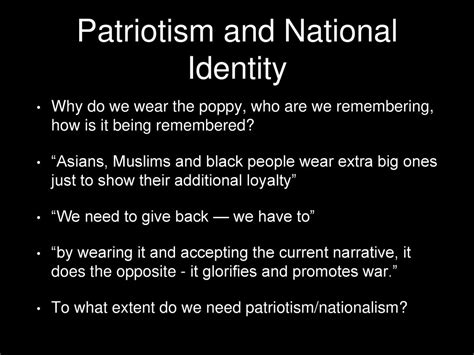 Patriotism and Identity