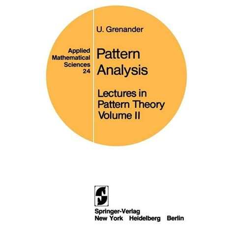 Pattern Analysis Lectures in Pattern Theory II PDF