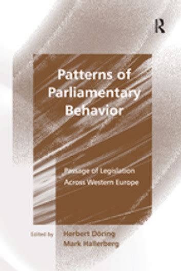 Patterns of Parliamentary Legislation Ebook Kindle Editon