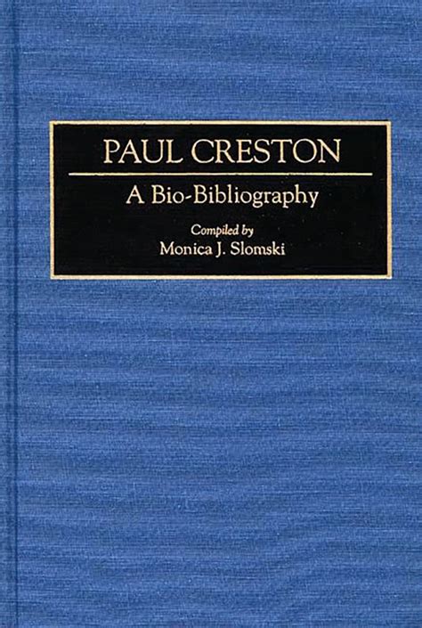 Paul Creston A Bio-Bibliography Kindle Editon