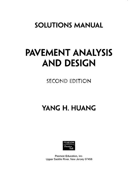 Pavement Analysis Design Solutions Manual Doc