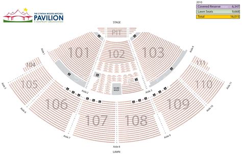 Pavilion Seating Chart