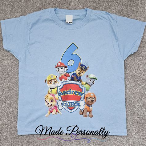 Paw Patrol Birthday T-Shirts: A Perfect Fit for Your Special Occasion