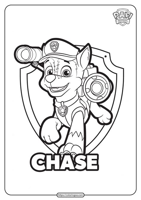 Paw Patrol Chase Printable