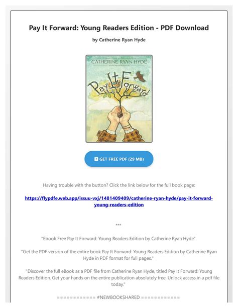 Pay It Forward Young Readers Edition Epub