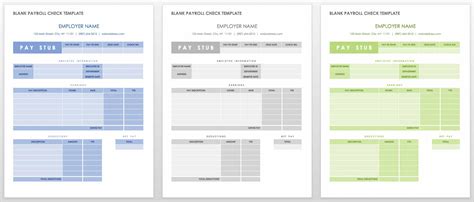 Payroll Check Template Word