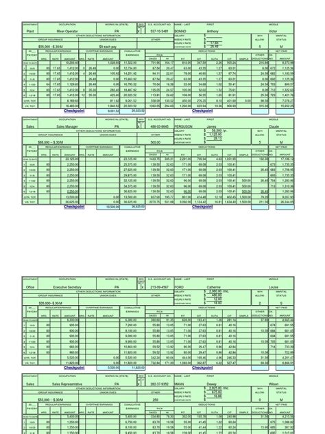 Payroll Project Answers 2013 Doc