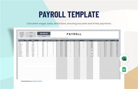 Payroll Template - Excel Free Download