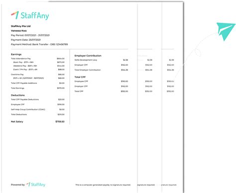 Payslip Sample Singapore: A Comprehensive Guide to 2023