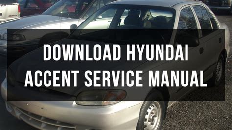 Pdf Manual 1999 Hyundai Accent Repair Manuals Free Download  Ebook Reader