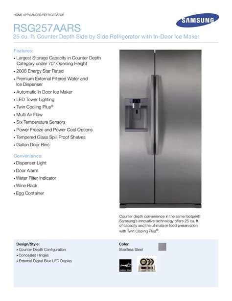Pdf Manual Galaxy Refrigerator Manual Guide Pdf Ebook PDF