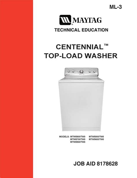 Pdf Manual Maytag Centennial Washers Ebook Kindle Editon