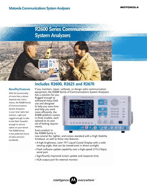 Pdf R2600 Series Communications System Analyzers Mr Test Doc