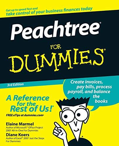 Peachtree For Dummies 3th third edition PDF