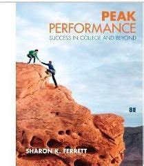 Peak Performance Success In College And Beyond 8th Edition Pdf Kindle Editon