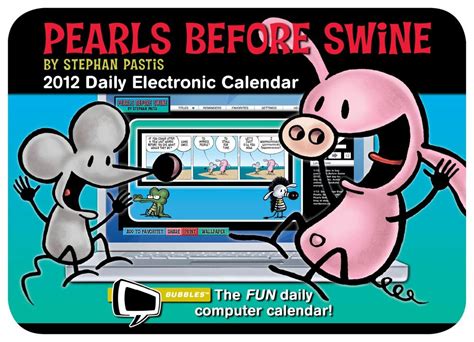 Pearls Before Swine Bubbles Electronic Calendar Reader