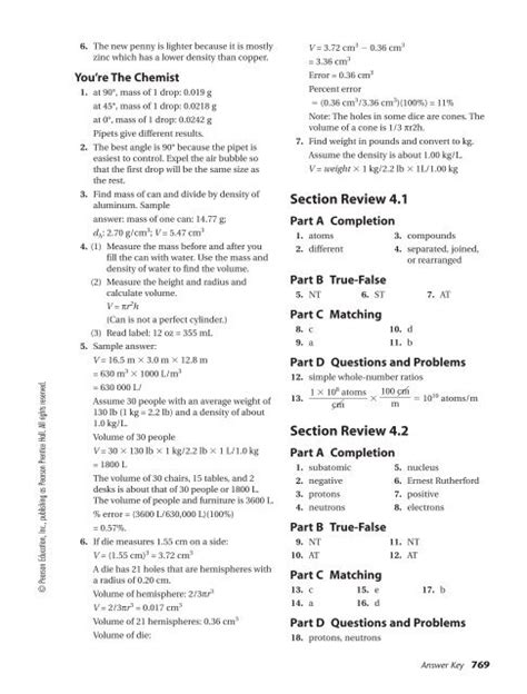 Pearson Chemistry Answer Key Ch 14 Kindle Editon