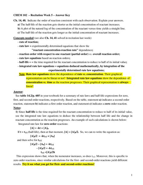 Pearson Chemistry Answer Key Ch 14 Kindle Editon