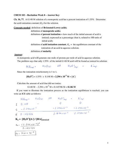 Pearson Chemistry Answer Key Ch 16 Solutions Reader