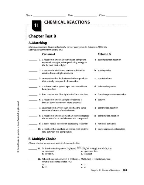 Pearson Chemistry Work Answers Chapter 19 Doc