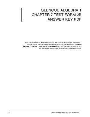 Pearson Education Algebra 1 Chapter 7 Answers PDF