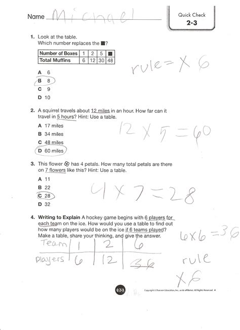Pearson Education Algebra 1 Work Answers Doc