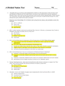 Pearson Education Answer Key The Nation Divided Doc