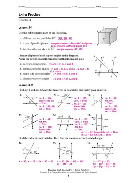 Pearson Education Geometry Practice Work Answers Kindle Editon