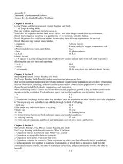 Pearson Environmental Science Ch 7 Answer Key Doc